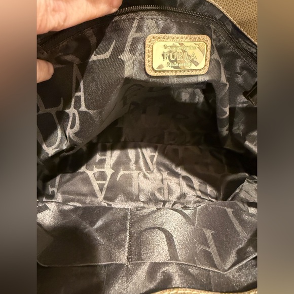 Furla Yellow and Cream Satchel - Picture 7 of 11